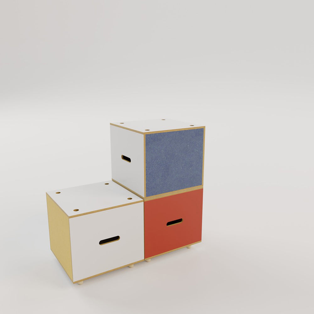 Plaey Stack Stools (set of 3) - Bauhaus Colours