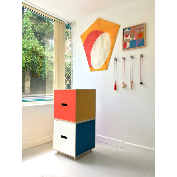 Plaey Stack Stools (set of 3) - Bauhaus Colours