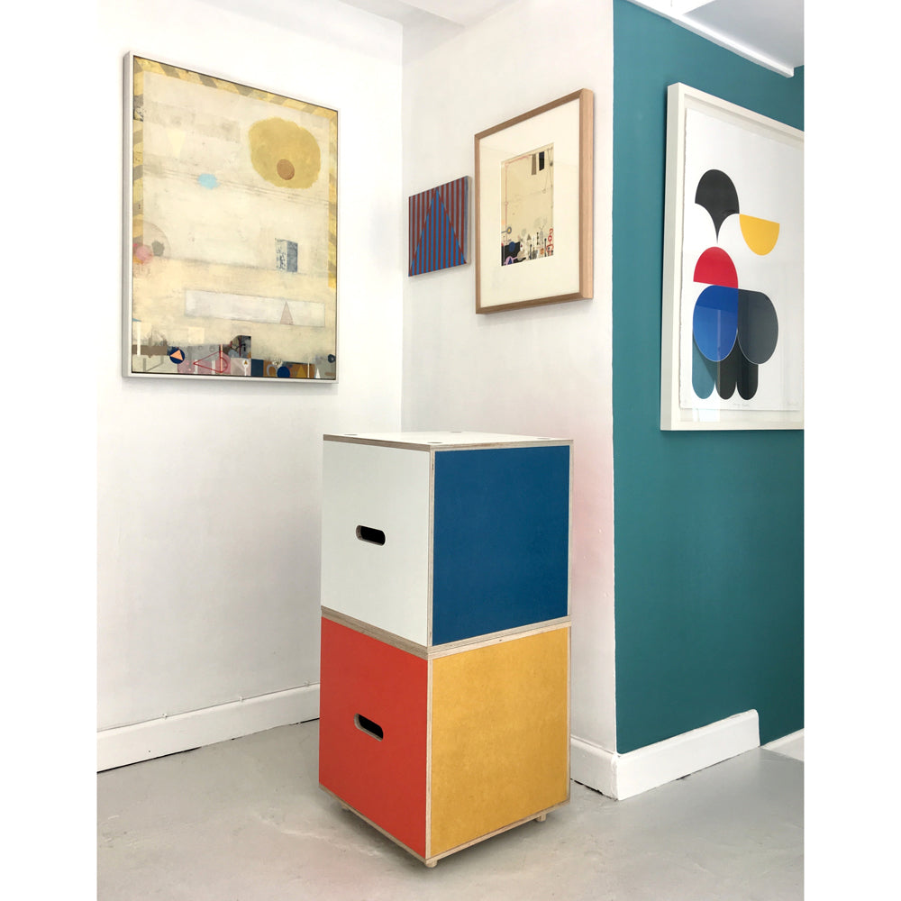 Plaey Stack Stools (set of 3) - Bauhaus Colours