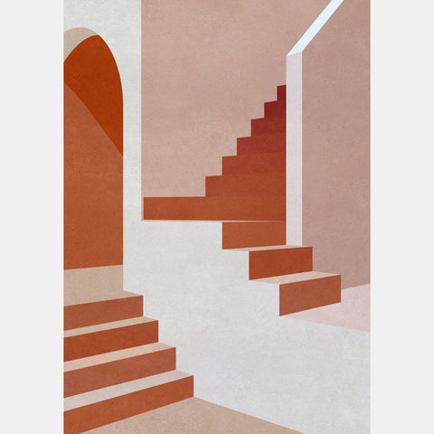 Staircase in Pink