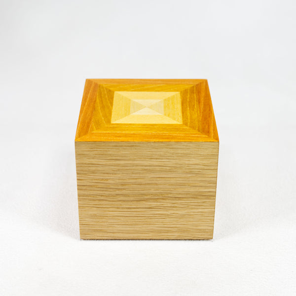 Yellow Prism Cube Box