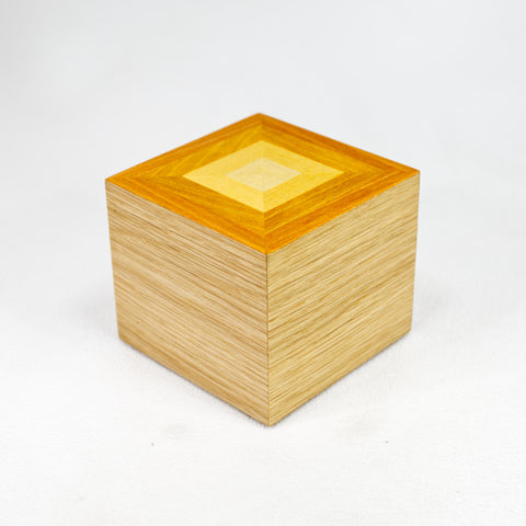 Yellow Prism Cube Box